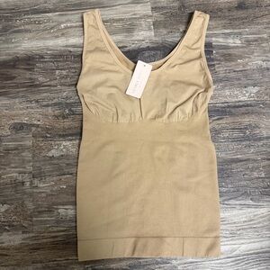 NWT Nearly Nude Women’s Tan Shapewear Tank Size XL